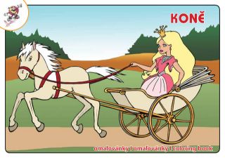 Obrázek z Omalovánky koně 